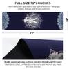 nuveti Printed Travel Yoga Mat-1/16 Inch Thick Non Slip Fitness Workout Mat with Carrying Bag, Foldable Lightweight Suede & Natural Rubber Yoga Mat for Yoga Pilates and Fitness 72" L x 24" W x 1.5mm view 2