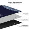 nuveti Printed Travel Yoga Mat-1/16 Inch Thick Non Slip Fitness Workout Mat with Carrying Bag, Foldable Lightweight Suede & Natural Rubber Yoga Mat for Yoga Pilates and Fitness 72" L x 24" W x 1.5mm view 4