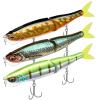 TRUSCEND Fishing Lures for Bass, Glide Baits with Vertical Tongue Design, Segmented Swimbaits Fishing Lures for Saltwater Freshwater, Slow Sinking Plugs Lures for Bass Walleye Trout Pike Musky view 1
