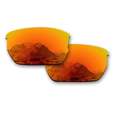 Puzzley Mirror Polarized Replacement Lenses for Wiley X Valor Sunglasses - Orange Red Mirror Polarized