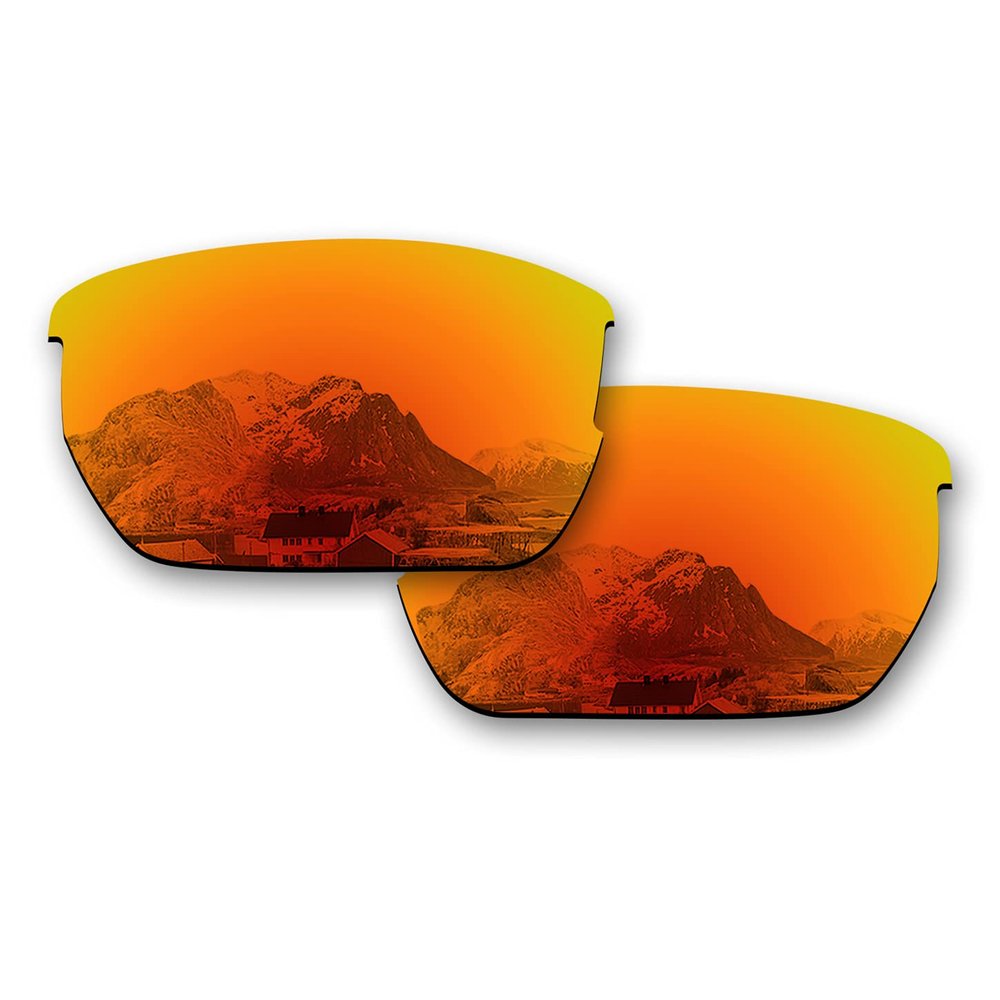 Puzzley Mirror Polarized Replacement Lenses for Wiley X Valor Sunglasses - Orange Red Mirror Polarized