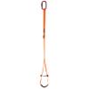 GM CLIMBING Orange Foot Loop Kit with Screw Lock Oval Carabiner, Ascender Sling Adjustable for Rope Ascending Arborist Caving SRT Rope Walking Frog Setup view 1