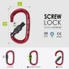 GM CLIMBING Orange Foot Loop Kit with Screw Lock Oval Carabiner, Ascender Sling Adjustable for Rope Ascending Arborist Caving SRT Rope Walking Frog Setup view 3