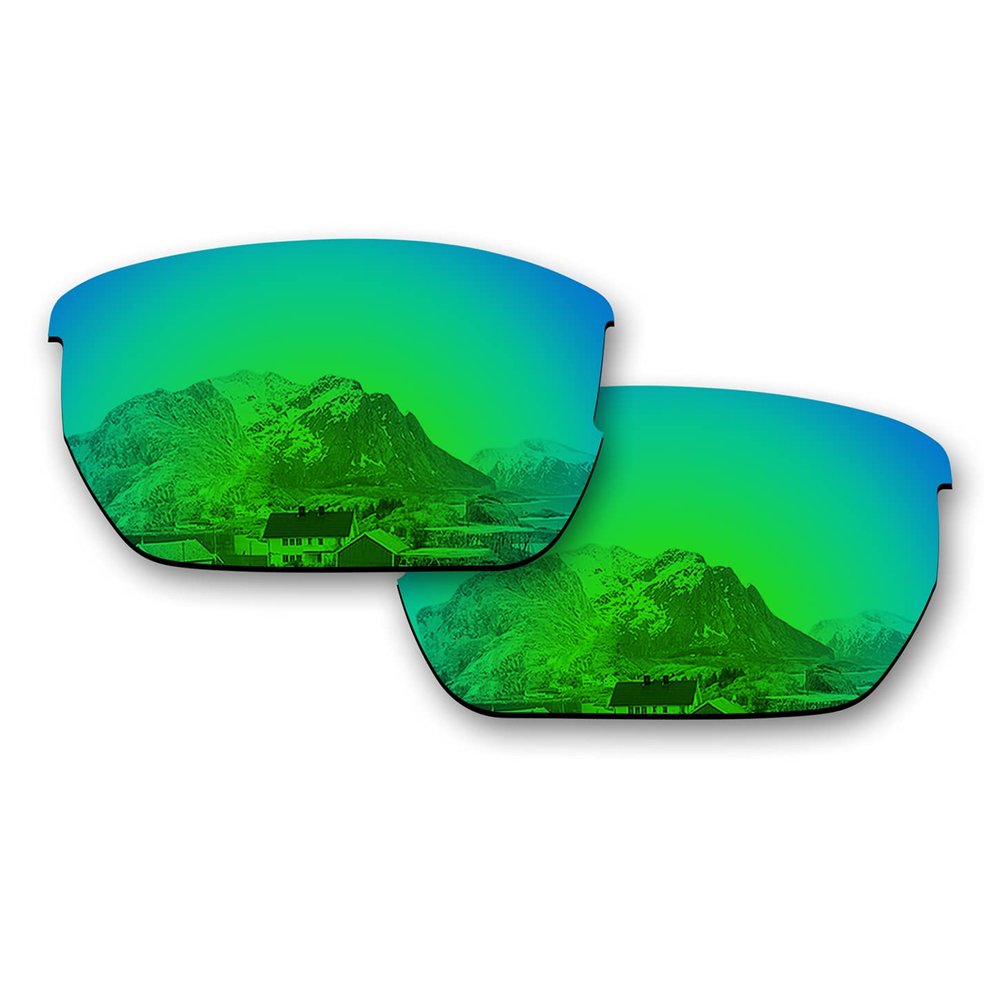 Puzzley Mirror Polarized Replacement Lenses for Wiley X Valor Sunglasses - Green Mirror Polarized