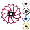 TUCKE Bicycle Ceramic Bearing Guide Wheel 14T/15T/16T Rear gear ratio AL-7050 CNC bike Rear chain wheel for mtb rod cycling accessories (Blue 15T) view 2