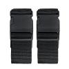 2 Pack Suitcase Belts, Adjustable Luggage Straps, Bright Colors Travel Packing Straps with Quick Release Buckle (Black) view 2
