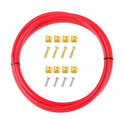 Bicycle Accessories Hydraulic Disc Brake Hose Pipes Tube Connector Insert Set Kit for BH59/BH90 5mm Bike Parts (Color : Red)