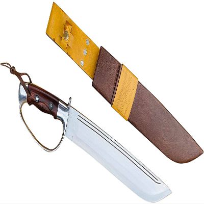 EGKH 15 Inches Custom Handmade D-Guard predator full tang knife - Sword-hand forged kukri from Nepal - Ready to Use