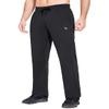 baleaf Men's Fleece Lined Pants Winter Athletic Workout Hiking Track Thermal Warm Open Bottom Sweatpants with Zipper Pockets Black M view 1