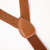 Spring Notion Boys' Elastic Suspenders with Leather Crosspatch Cognac Brown Medium view 3