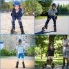 SZHZS Kids Roller Skates for Boys Girls Children Beginners, 4 Sizes Adjustable Roller Skates for Youth Big Kids for Outdoor Indoor Sports view 2