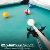 Skylety Retractable Billiard Cue Stick Bridge with Bridge Head, Snooker Set Billiard Pool Cue Accessory for Pool Table(Sponge Cover) view 2