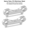 Jiozermi 5 Pcs Boat Gas Cap Key, Stainless Steel Deck Fill Plate Key, Boat Gas Key, Boat Gas Tank Key, Boat Fuel Cap Key, Marine Spare Key Replacement for Boat Yacht view 2