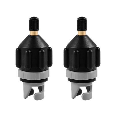 HEYTUR Inflatable Boat SUP Pump Adaptor Standard Schrader Conventional Air Pump Air Valve Adapter Spoke Plate Attachment(Black*2)
