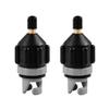 HEYTUR Inflatable Boat SUP Pump Adaptor Standard Schrader Conventional Air Pump Air Valve Adapter Spoke Plate Attachment(Black*2) view 1