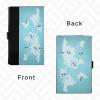 ALAZA World Map Airplanes Flying Business Card Holder Leather, Stainless Steel Slim Pocket Wallet Business Card Carrier Case Holder view 4