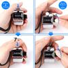 FEBSNOW 2 Pack Hand Tally Counter 4 Digital Click Counter for Sport Row School Event (Metallic Black) view 4