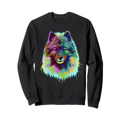 Colourful Dog Keeshond Sweatshirt