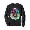 Colourful Dog Keeshond Sweatshirt view 1
