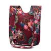 Women Shoulder Handbags Fashion canvas Hippie Crossbody Bags Bohemian Animal Prints Hobo Bags (Claret) view 2