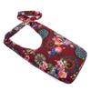 Women Shoulder Handbags Fashion canvas Hippie Crossbody Bags Bohemian Animal Prints Hobo Bags (Claret) view 3