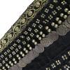 MISI CHAO Belly Dancing Hip Scarf - 2021 Tribal Coins Tassel Fringe Wraps Wraps Belts Skirt for Women/Girls (Black) view 4
