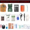 74 Piece Camping First Aid Kit Ifak Trauma Kit, Molle Tactical First Aid Kit Refill Supplies for Survival Camping Hiking Travel (Orange) view 2