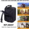 74 Piece Camping First Aid Kit Ifak Trauma Kit, Molle Tactical First Aid Kit Refill Supplies for Survival Camping Hiking Travel (Orange) view 4