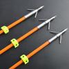 AMEYXGS Bowfishing Arrows Combo Kit with Reel 40m Fishing Rope Fiberglass Bow Fishing Arrows with Safety Slides for Compound Bow recurve Fishing Hunting (Type 1 Kit) view 3
