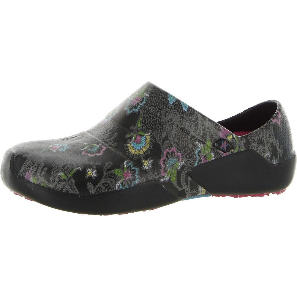 Anywear Journey EVA Slip-On Clogs - Non-Slip Work Shoes for Women - Water-Resistant Nurse Shoes - Ventilated Nursing Clogs - Paisley Parlay - 8 Women/6 Men