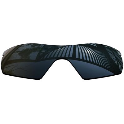 MYCOURAG UV Protection Polarized Replacement Lenses for Oakley Radar XL Sunglasses Frame - Solid Black Polarized