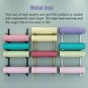 6 Tier Yoga Mat Organizer Wall, Metal Foam Roller Storage Rack Holder, Hanging Pilates/Exercise Mats Display Stand, Fits Home/Gym/Workout Room/Office (Color : Gold) view 4