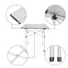 Folding Camping Table, Portable Aluminum Lightweight Square Camp Table w/Carry Bag, for Indoor and Outdoor Camp, Picnic, BBQ, Travel, Fishing view 4