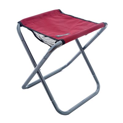 UNISTRENGH Folding Camping Stool Aluminum Alloy Portable Lightweight Camp Chair for Outdoor Drawing Picnic Fishing Hunting Hiking BBQ (Red)