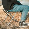 UNISTRENGH Folding Camping Stool Aluminum Alloy Portable Lightweight Camp Chair for Outdoor Drawing Picnic Fishing Hunting Hiking BBQ (Red) view 2