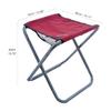 UNISTRENGH Folding Camping Stool Aluminum Alloy Portable Lightweight Camp Chair for Outdoor Drawing Picnic Fishing Hunting Hiking BBQ (Red) view 3
