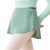 Daydance Adult Green Ballet Skirt Pull On Women Bullet Point Skirt for Dancing view 1