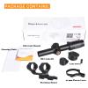 WestHunter Optics HD 1-6x24 IR Riflescope, 30mm Tube Red Green Illuminated Reticle Second Focal Plane Tactical Precision 1/5 MIL Shooting Scope | Reticle-A, Picatinny Shooting Kit view 3