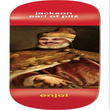 Enjoi Skateboards Jackson Pilz Renaissance Red Skateboard Deck Resin-7-8.5" x 32.2"