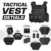 GFIRE Tactical Vest Quick Release Lightweight Vest Adjustable Breathable Weighted Vest for Training view 3