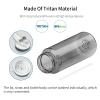 AceCamp 28Oz Straw Water Bottle Adult, Tritan Plastic BPA Free Large-Capacity Sports Fitness Bottle with handle Leak-Proof Durable Grey view 3