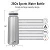 AceCamp 28Oz Straw Water Bottle Adult, Tritan Plastic BPA Free Large-Capacity Sports Fitness Bottle with handle Leak-Proof Durable Grey view 4