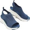 Summer Washable Slingback Orthopedic Slide Sport Sandals, Comfy Knit Thick Bottom Fish Mouth Casual Sandals Mesh Soft Sole Casual Women's Shoes (Blue, 8) view 1