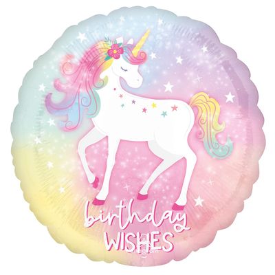 balloons Std Birthday Enchanted Unicorn