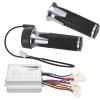 24V 500W Electric Brush Controller and Throttle Grips for Electric Bikes, Electric Scooters, Electric Tricycles view 1