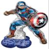 aptain America Birthday Airloonz Air-Filled Foil Balloon view 1