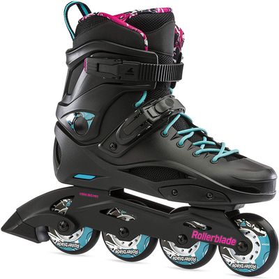 Rollerblade RB Cruiser Women's Adult Fitness Inline Skate, Black/Aqua, Urban Performance Inline Skates