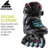 Rollerblade RB Cruiser Women's Adult Fitness Inline Skate, Black/Aqua, Urban Performance Inline Skates view 4