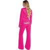 amscan Couture Cutie Velour Track Suit | Hot Pink - 1 Set, Small view 2