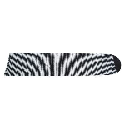 Hozee Surfboard Sock Cover, Pool Spa Part Lightweight Board Bag Lightweight Board Bag Sports Surfboard Sock Cover Surf Sock Bag for Your Surf Board(Black and white stripes)
